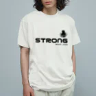 ストロング翡翠の漆黒ストロングT オーガニックコットンTシャツ