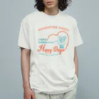 ジェイキーとずぼらちゃんのお店のじぇきずぼハート オーガニックコットンTシャツ