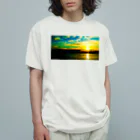 和楽家わたのやのwatanoya'23 sunset Organic Cotton T-Shirt