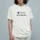𓃠𝕊ℍ𝕚ℙℙ𝕆のライフイズビューティフル Organic Cotton T-Shirt