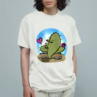 Realm of Ramblesのサボテン - 投げキス オーガニックコットンTシャツ