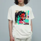 熱中商のAfrican woman オーガニックコットンTシャツ