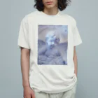 GENRYUの天使ブルー オーガニックコットンTシャツ