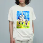 hamachi_meiのシンデレラ城 オーガニックコットンTシャツ
