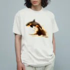 江口蓮二郎のエクレアシャチ Organic Cotton T-Shirt