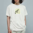 コハクのカーテンレールから見下ろすコハク オーガニックコットンTシャツ