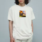 幸せアートワールドの可愛いハムスターの冒険 Organic Cotton T-Shirt