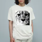 Kego_Storeのチーターさん オーガニックコットンTシャツ