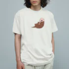 まるちゃん。のラッコピクルス BW オーガニックコットンTシャツ