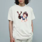🤍一ノ瀬 彩 🐇⸒⸒ suzuri支店🤍の大人雰囲気のお姉さん一ノ瀬彩(中の人)(c)せったー Organic Cotton T-Shirt