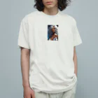 YuzuKiの黒ギャルちゃん オーガニックコットンTシャツ