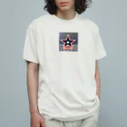 ネオンスターショップのネオンカラーの宇宙に浮かぶ星 Organic Cotton T-Shirt