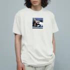 HYUGOの寝顔ドアップのキュートな猫 Organic Cotton T-Shirt