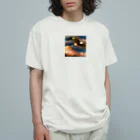 kkgoodsの鷹のグッズ オーガニックコットンTシャツ