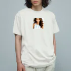 みやこのオリジナルショップの褐色肌のAI美少女のオリジナルグッズ Organic Cotton T-Shirt