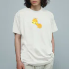 satoayaのアニマルカフェのフードアニマル　ホットケーキ蜂 Organic Cotton T-Shirt