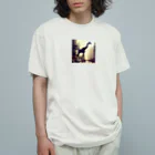 のぞかれ隊のキリンの散歩 Organic Cotton T-Shirt