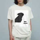 DOG LOVERのDOG LOVER（パグ） Organic Cotton T-Shirt