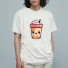 Vasetti_pressのタピオカミルクティー Organic Cotton T-Shirt