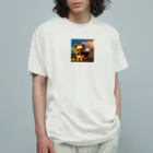 milkCocoa❤️の可愛いヨークシャーテリアのアイテム オーガニックコットンTシャツ