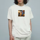 ニコニコマーケットのうさぎとリス Organic Cotton T-Shirt