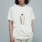 バナナ ビールのon the Beer オーガニックコットンTシャツ