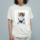 dogsandcatsのセーラーキャット オーガニックコットンTシャツ