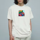 yorozuya4628のドットエンジニア ミニフィグ オーガニックコットンTシャツ