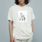 kopapaの親子手つなぎデートくん Organic Cotton T-Shirt