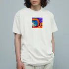 チワワ愛好家ショップのカボチャの秘密！中にはチワワが隠れている Organic Cotton T-Shirt