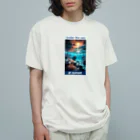 kazu_gの夕暮れの海の底！Under the SEA at sunset オーガニックコットンTシャツ