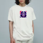 Useponzooのピクセルアート　このゴリラは オーガニックコットンTシャツ