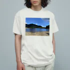 TAIYO 猫好きの大自然風景 オーガニックコットンTシャツ
