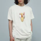 bowling_mania_file！！　　ボウリングマニア！のボウリングピン2本線シリーズ Organic Cotton T-Shirt