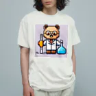 ネコピコshopの科学者猫 オーガニックコットンTシャツ
