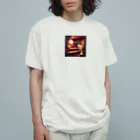 Ruru100の暖かみのあるサウナ オーガニックコットンTシャツ