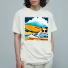 ネコピコshopのサーファー猫 Organic Cotton T-Shirt