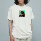 Satochuのハバナブラウン オーガニックコットンTシャツ