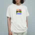 ろよずやのピクセルアート オーガニックコットンTシャツ