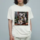 ルノルノの一服するコアラ オーガニックコットンTシャツ