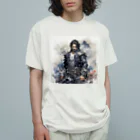 ロイの楽しいデザイン屋さんの水墨画風の侍4 Organic Cotton T-Shirt