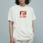 のぞかれ隊の写真で一言にゃん Organic Cotton T-Shirt