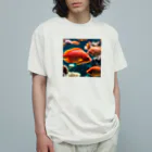 DapperMixの珊瑚の楽園、美魚群グッズ オーガニックコットンTシャツ