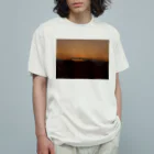 Mi-NtOの夕焼け オーガニックコットンTシャツ