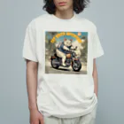 NECOSUIのキャットバイカー Organic Cotton T-Shirt