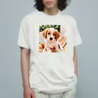 blackcofee12の可愛い子犬2 オーガニックコットンTシャツ