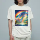 Daisy333のダブルレインボー Organic Cotton T-Shirt