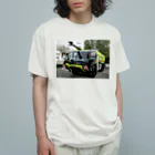 ビッグスマイルライフの黄色い消防車 オーガニックコットンTシャツ