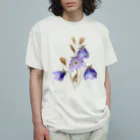 Atelier Petrichor Forestのキキョウ Chinese bellflower オーガニックコットンTシャツ