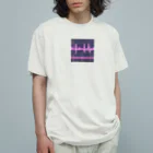 mustyのかっこいい心電図波形 Organic Cotton T-Shirt